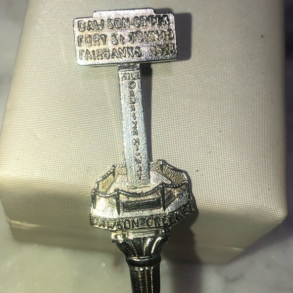 vtg Birks Sterling Silver Dawson Creek BC Canada Collectible Souvenir Spoon 5” - Picture 5 of 6